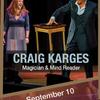 Craig Karges brings his mind-blowing show to GPAC on September 10